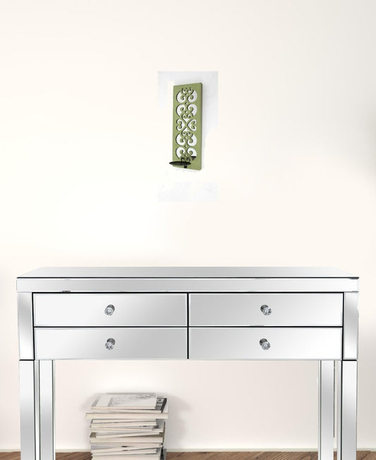 Green Wood Hanging Dimensional Sculpture