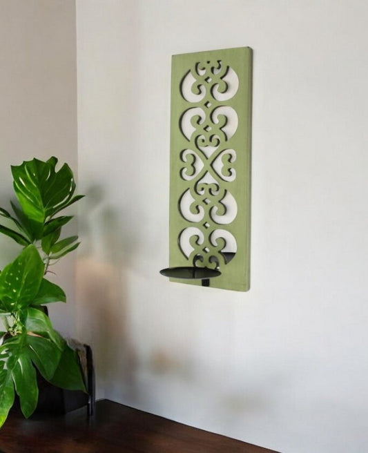 Green Wood Hanging Dimensional Sculpture