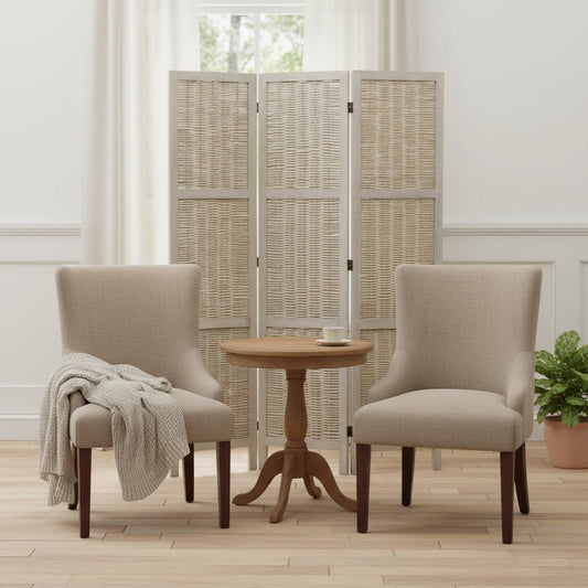 52 X 67 Beige Wood Screen