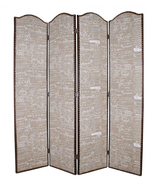 80 X 84 Tan Wood Galore Screen
