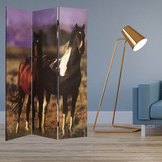 48" X 72" Multi Color Canvas Screen With Nurturing Mare