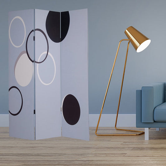 48" X 72" Muti Color Black Metal 3 Panel Screen