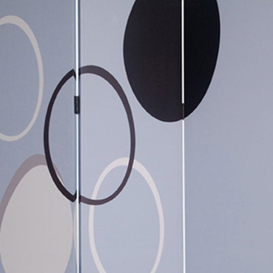 48" X 72" Muti Color Black Metal 3 Panel Screen