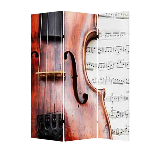 48 X 72 Multi Color Wood Canvas Music Screen