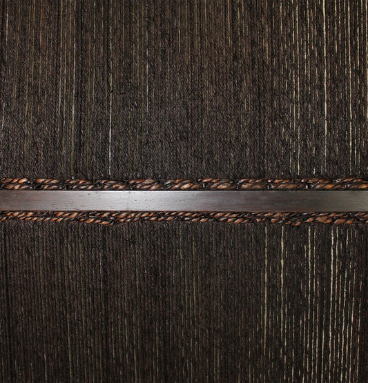 72" Brown Folding Three Panel Screen Room Divider