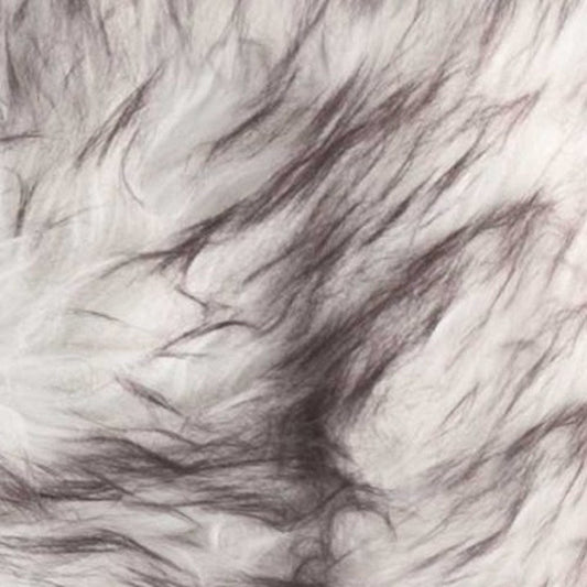 Set of Two 12" X 20" Chocolate Faux Fur Throw Pillow