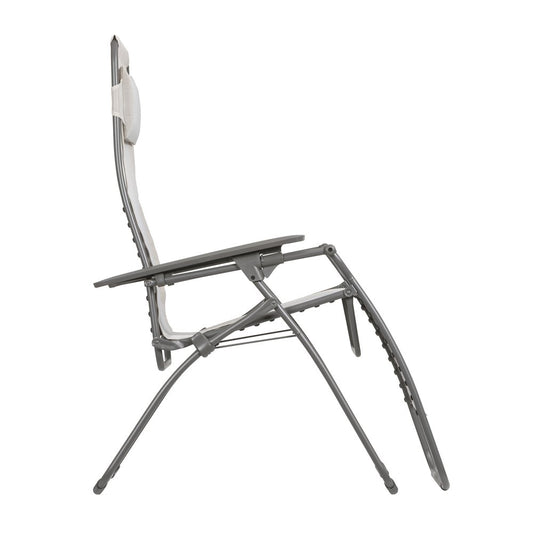 30" Graphite Metal Outdoor Zero Gravity Chair