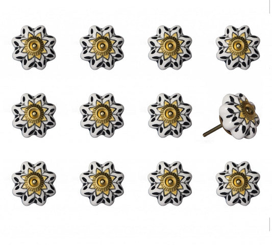 1.5" X 1.5" X 1.5" Yellow Blue And Red Knobs 12 Pack