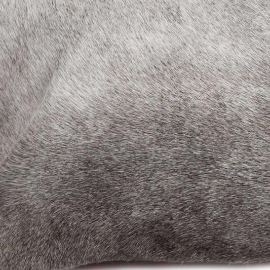 12" X 20" Gray Cowhide Pillow