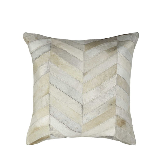 Set of Two Natural Cowhide Throw Pillow
