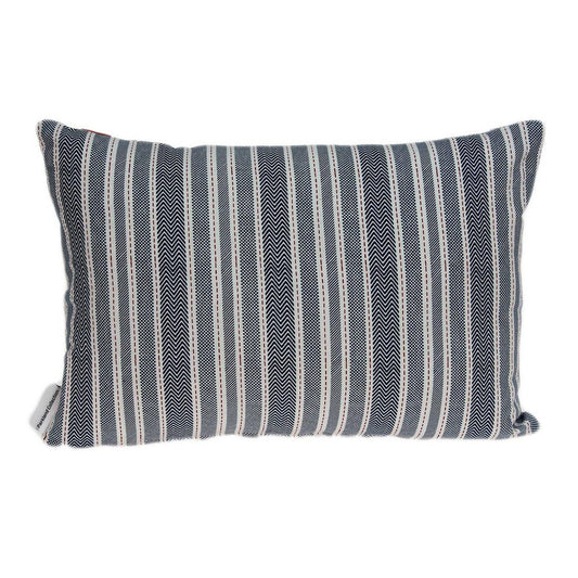 14" X 20" Gray Cotton Throw Pillow