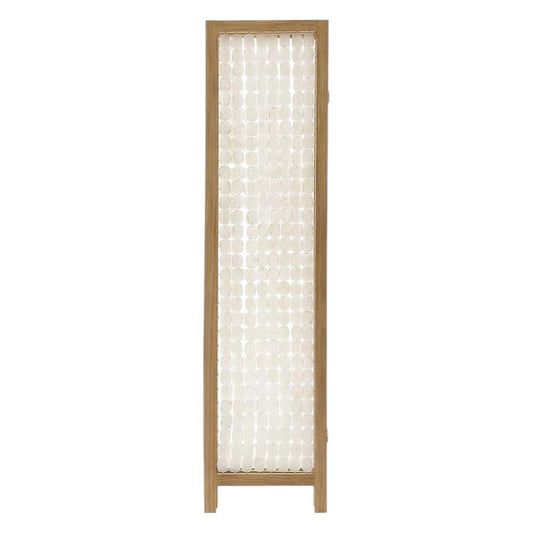 71" Clear Folding Three Panel Screen Room Divider