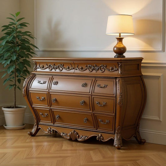 41" Brown Solid Wood 11 Combo Dresser