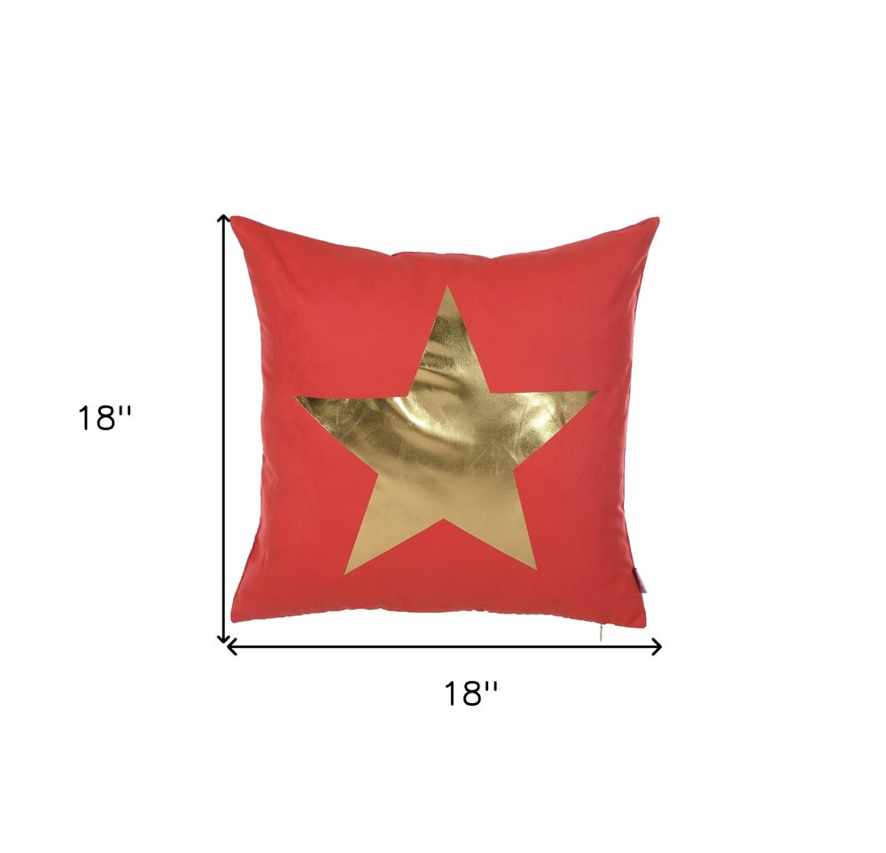 18" Gold Throw Pillow Cover