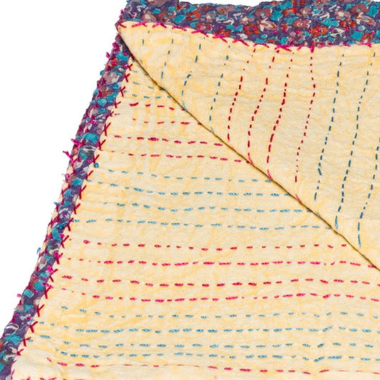 50" X 70" Multi Colored Eclectic Bohemian Traditional Throw Blankets