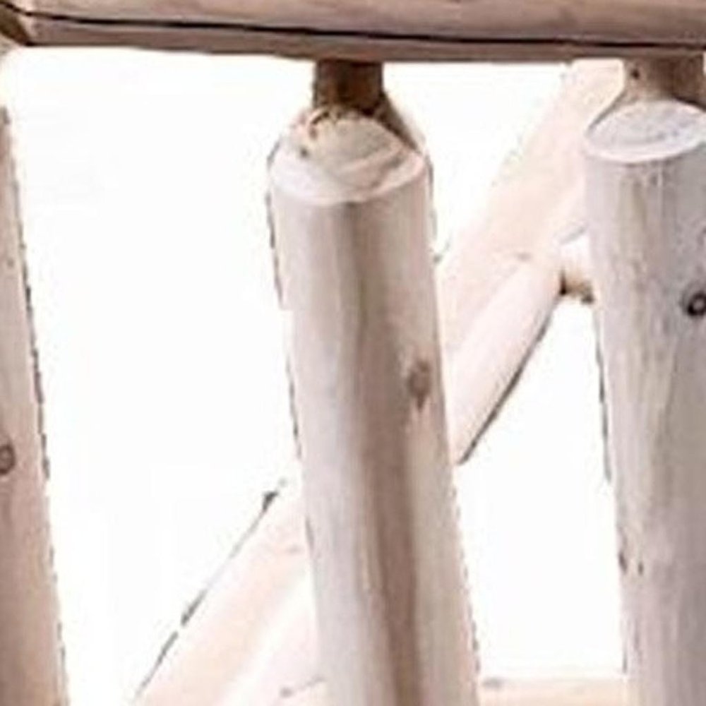 Natural Unfinished Low Post Cedar Log King Bed