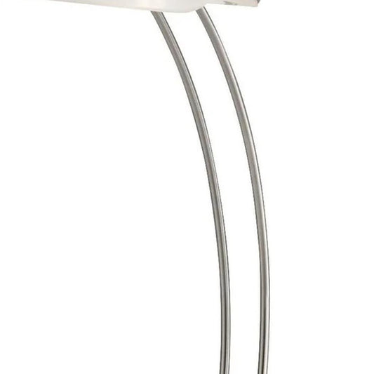 19" Silver Metal Bankers Lamp