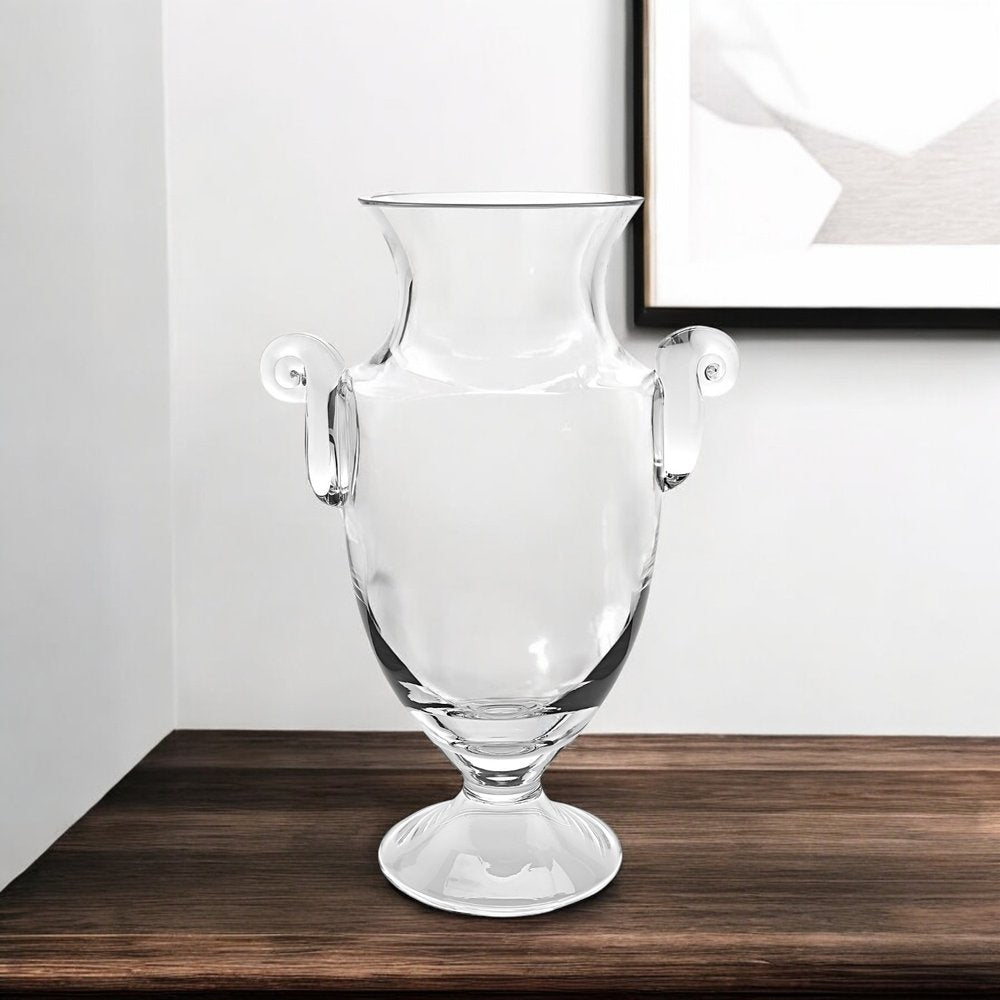 12" Clear Cylinder Lead Free Crystal Table Vase