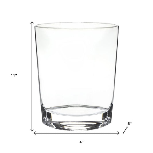 11" Clear Bud Lead Free Crystal Table Vase