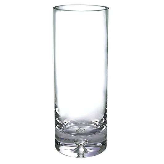 11" Clear Cylinder Crystal Table Vase