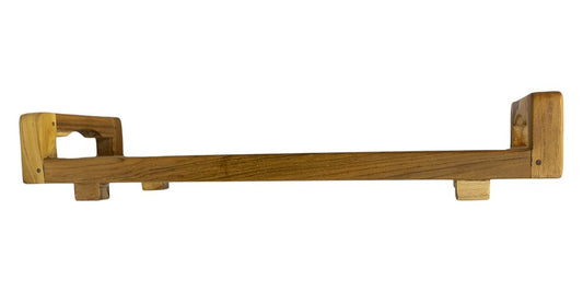 29"W Natural Teak Bath Tray and Seat with Handles