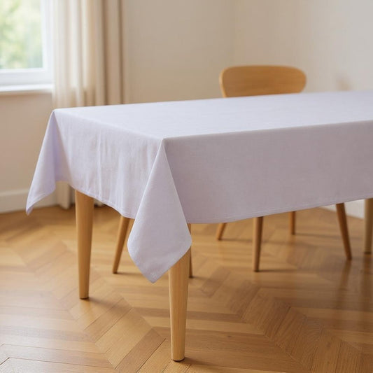 55" X 120" Gray Polyester Tablecloth
