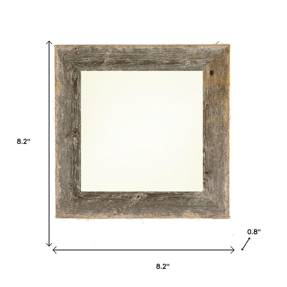 6" x 6" Gray Solid Wood Tabletop Picture Frame