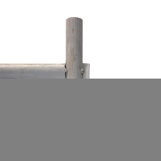 59" Gray Five Step Rustic Weathered Grey Wood Ladder Shelf