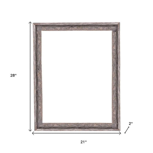 18" x 24" Gray Solid Wood Hanging Picture Frame