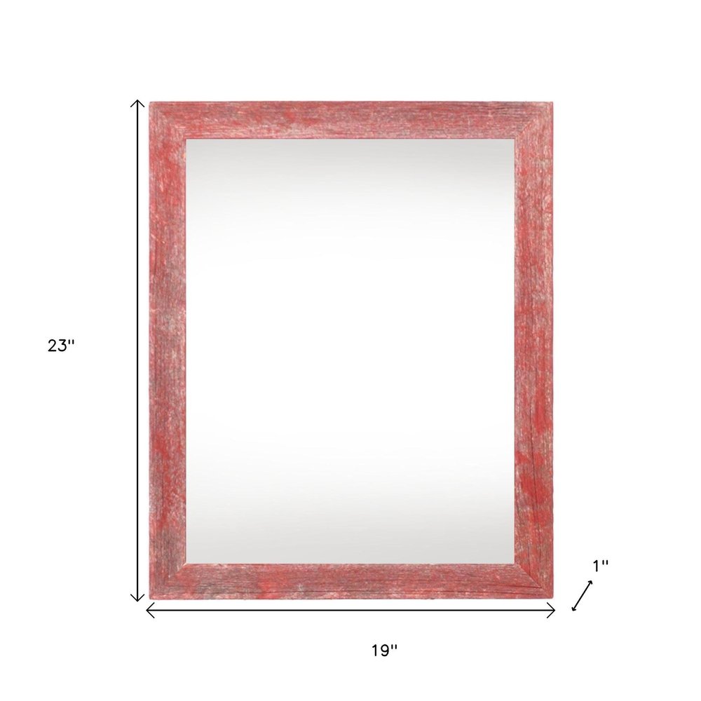 16" x 20" Red Solid Wood Hanging Picture Frame