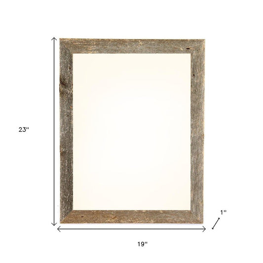 16" x 20" Gray Solid Wood Hanging Picture Frame