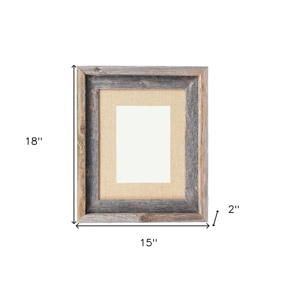 11" x 14" Brown Solid Wood Hanging Picture Frame