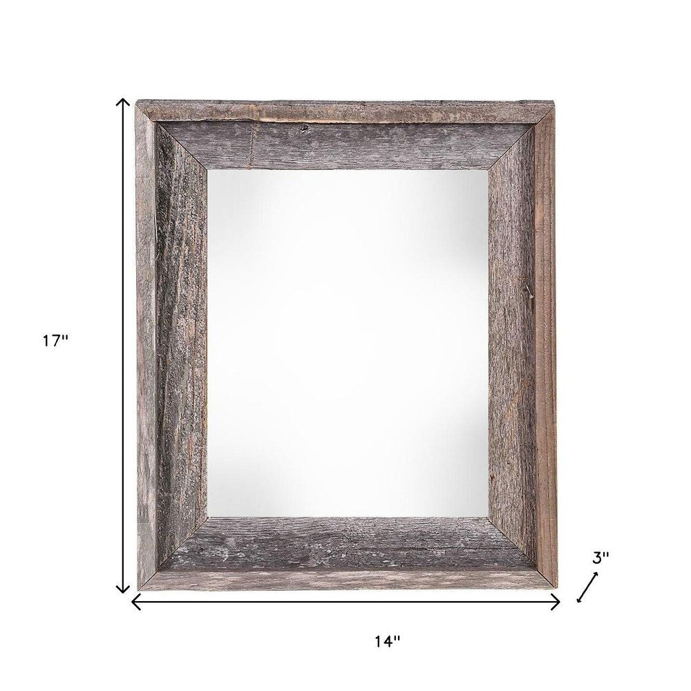 11" x 14" Gray Solid Wood Hanging Picture Frame