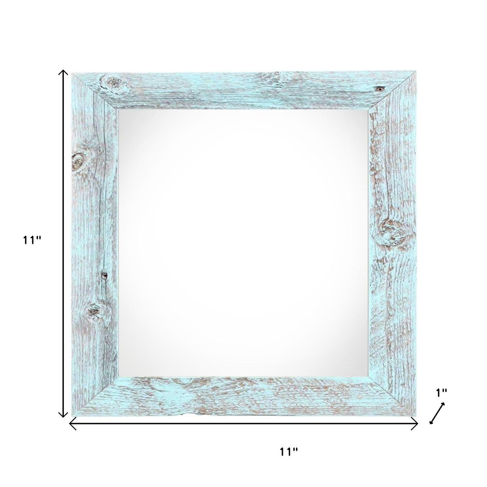 8" x 8" Blue Solid Wood Tabletop Picture Frame