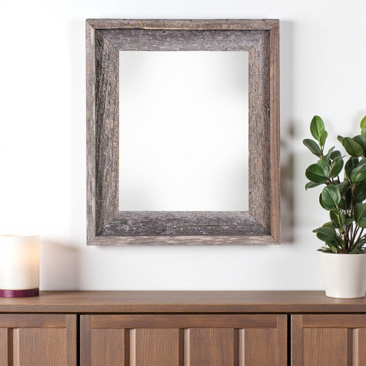 24" x 30" Gray Solid Wood Hanging Picture Frame