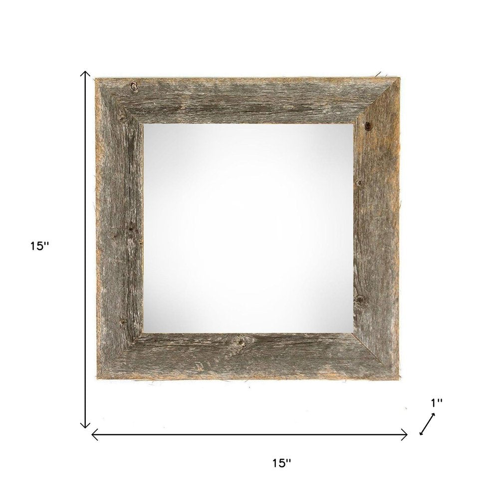 12" x 12" Gray Solid Wood Tabletop Picture Frame