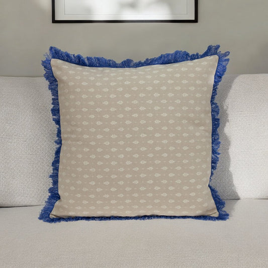 Oyster Beige Throw Pillow