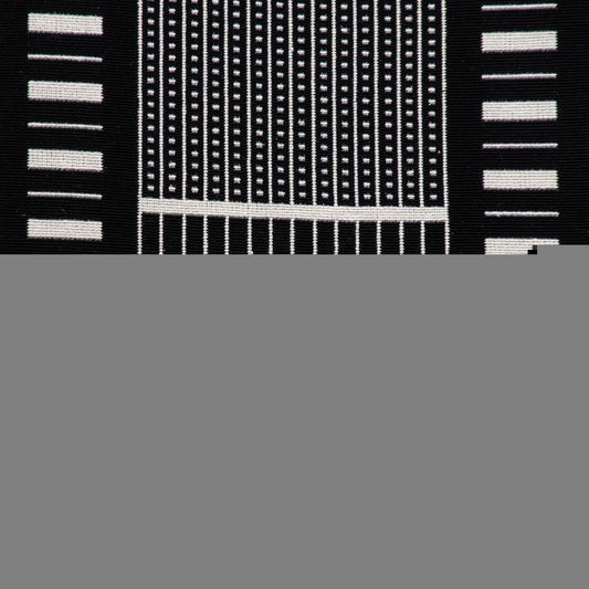 Black And White Abstract Stripes Throw Pillow