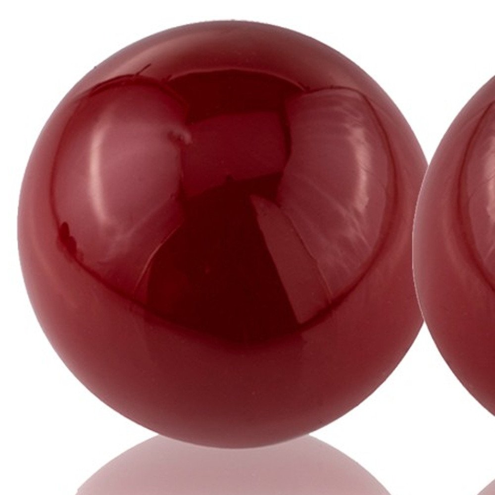 Set Of 2 Blue Aluminum Decorative Spheres 3'