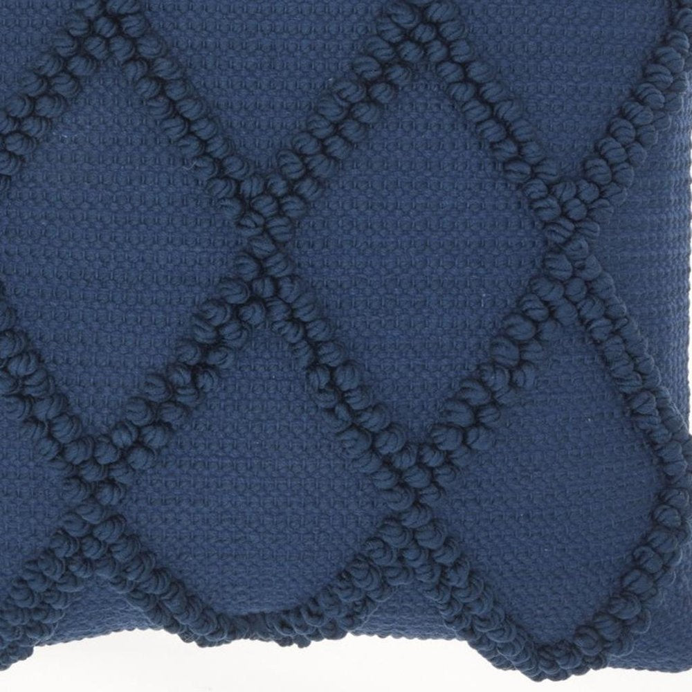 18" Navy Cotton Blend