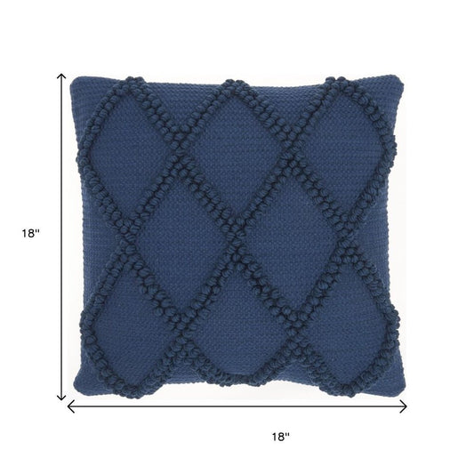 18" Navy Cotton Blend