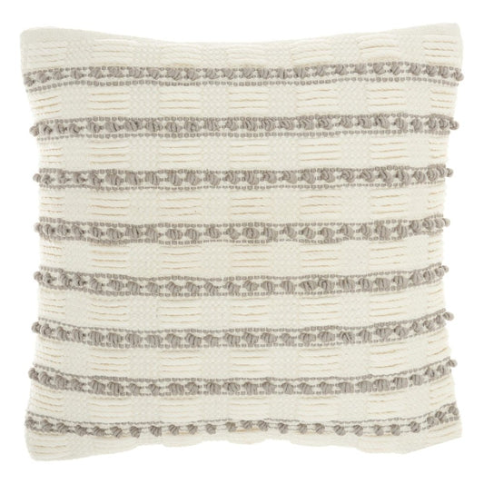 18" Light Gray Cotton Blend