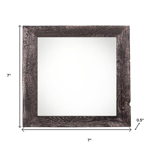 4" x 4" Black Solid Wood Tabletop Picture Frame