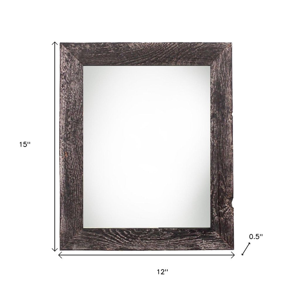 9" x 12" Black Solid Wood Hanging Picture Frame