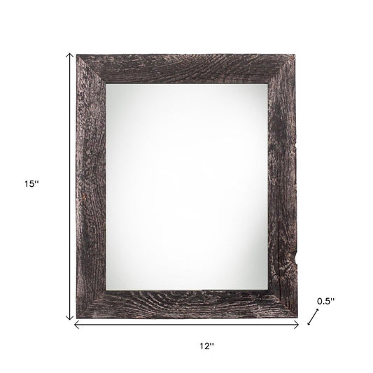 9" x 12" Black Wood Hanging Picture Frame