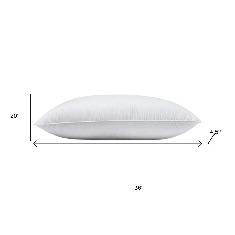 100% Cotton Lux Sateen Down Alternative Medium King Size Bed Pillow