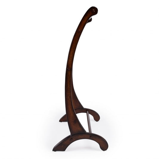 36" Deep Cherry Brown Wood Blanket Stand