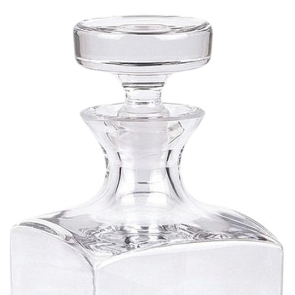European Mouth Blown Lead Free Crystal Liquor Decanter