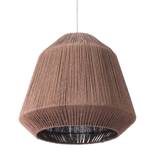 Brown Woven Paper String Hanging Pendent Lamp