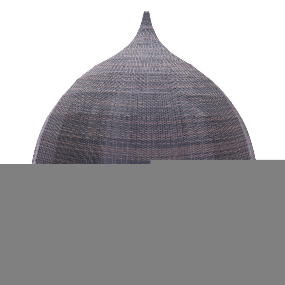 Teardrop Shaped Brown and Beige Daybed